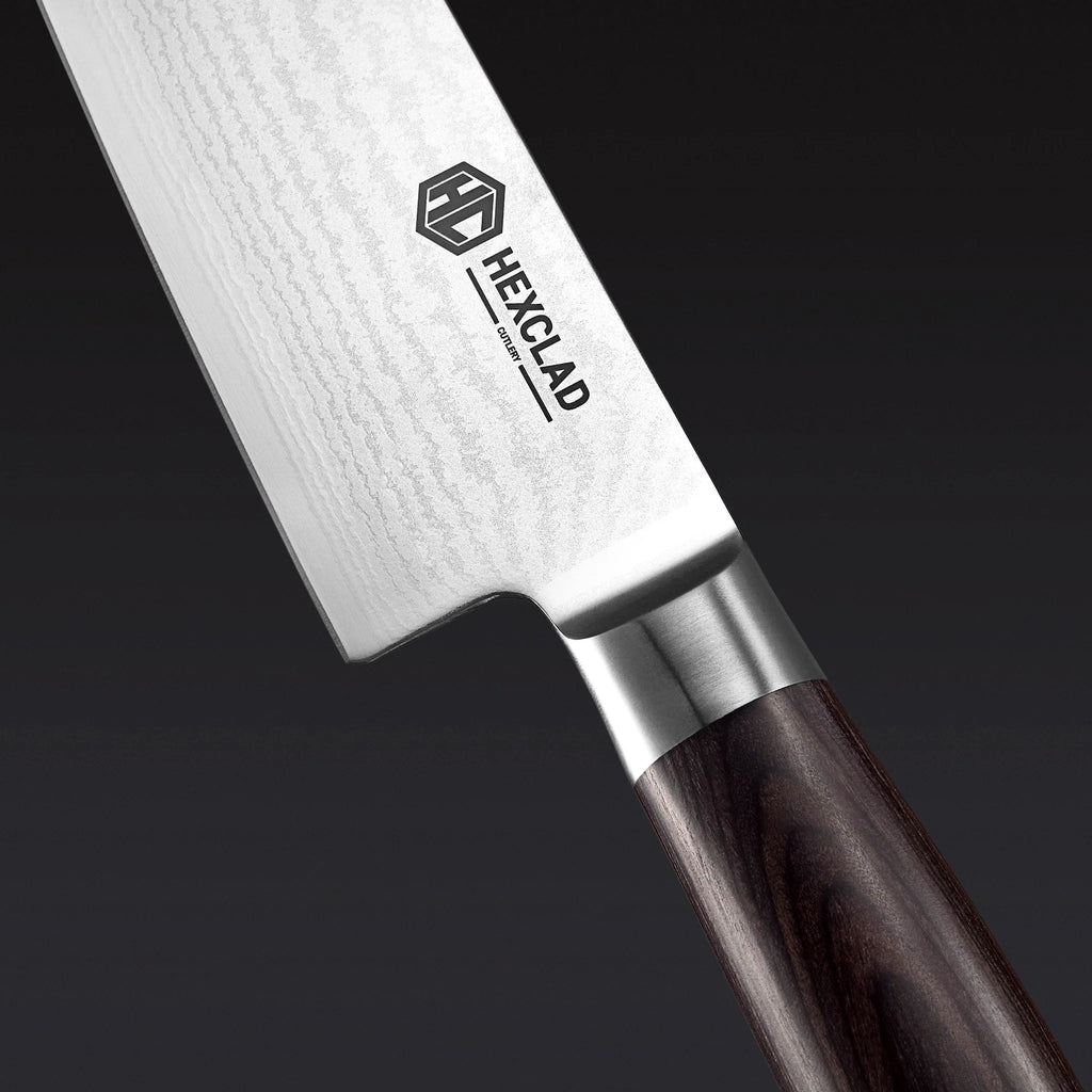 Damascus Steel Knife Set, 7-pc (Espresso)