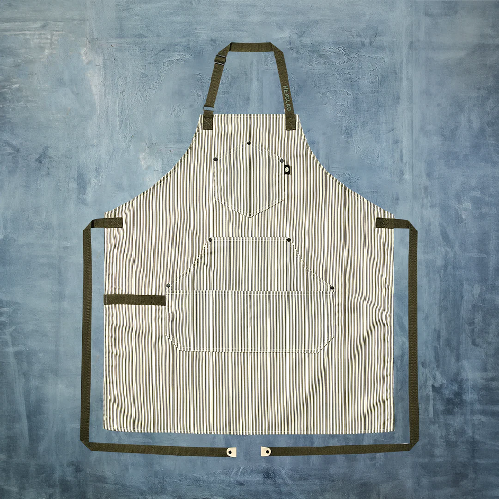 Eco Modern Apron (Classic Stripe, Forest)