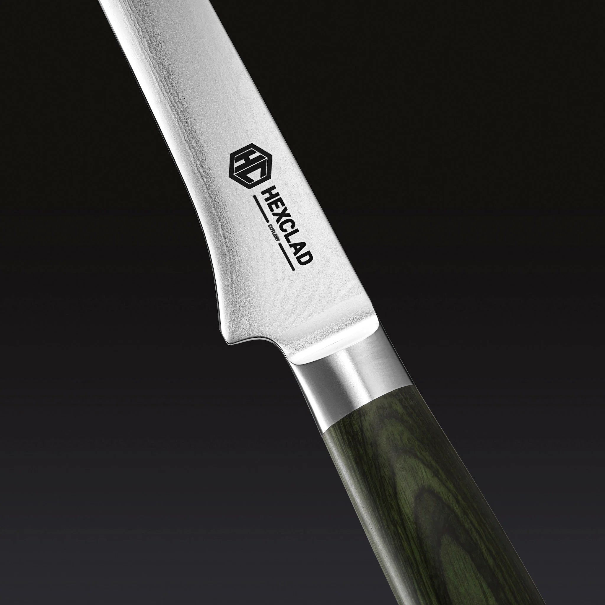 Damascus Steel Boning & Fillet Knife, 6"