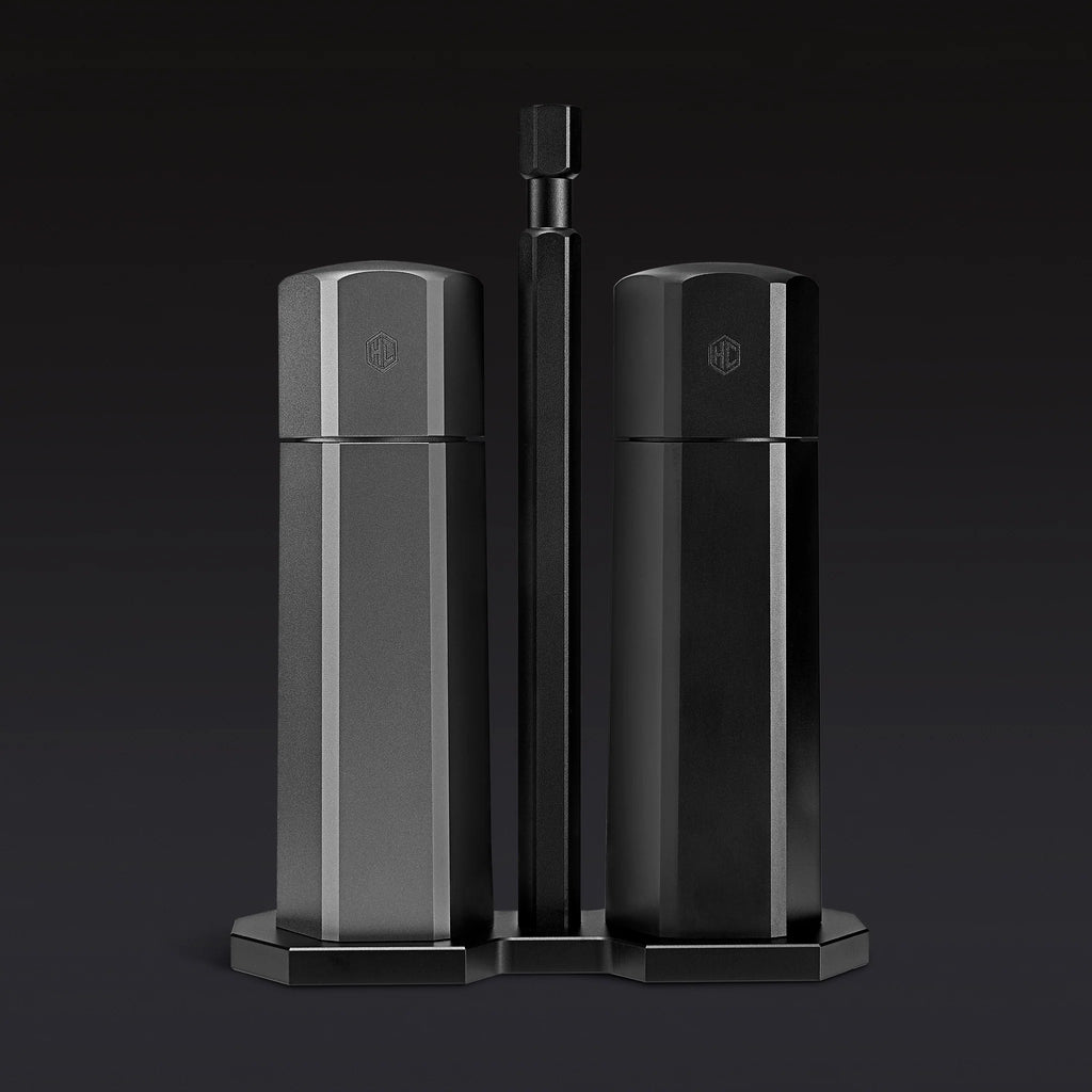 HexMill Tabletop Salt & Pepper Grinder Set